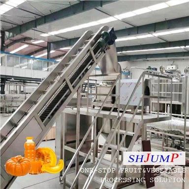 かぼちゃピューレ加工ライン